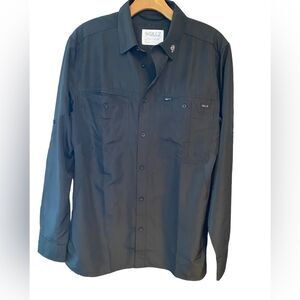 Gillz Sz S Men’s Black Fishing Outdoor Pocket Air Mesh Long Sleeve Shirt